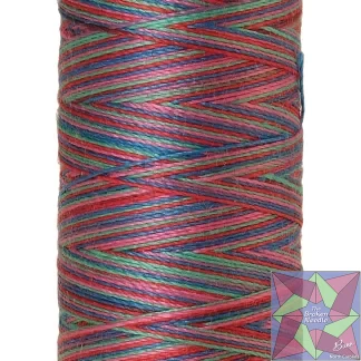 Silk-Finish 50wt Variegated Cotton Thread 109yd/100M Techno Brights