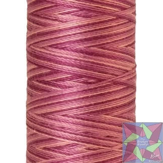Silk-Finish 50wt Variegated Cotton Thread 109yd/100M Pink Flox