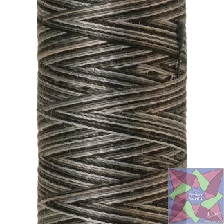 Silk-Finish 50wt Variegated Cotton Thread 109yd/100M Charcoal