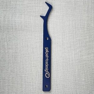 Secure final cover or chain stitches effortlessly with the Locking Fork! This handy tool skillfully grabs needles, minimizing breakage. Made of: Aluminum Use: Securing Serger Stitches Included: Locking Fork, Instruction Kit Size: 4-1/2in x 1in