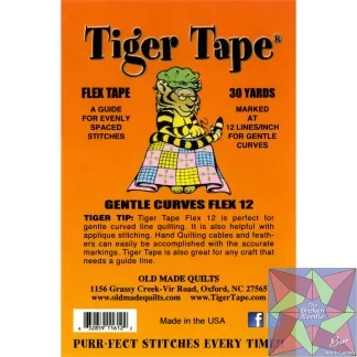 Tiger Tape Flex Tape 1/4in x 30yd Roll 12 Lines Per Inch for Curves
