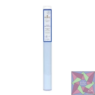 Iridescent Aida 14 ct 15" X 18" 89% cotton 11% poly Blue