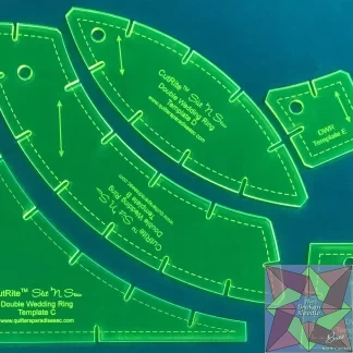 Slit N Sew Double Wedding Ring Template Set