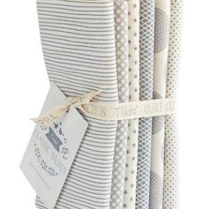 Tilda Basic Classics FQB 6 Fabrics, Grey