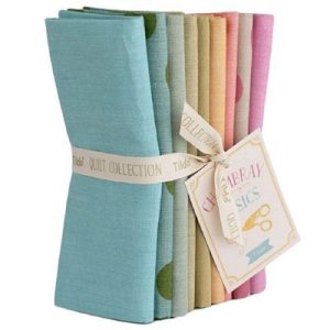 Tilda Seasonal Chambray FQB 9pc 20x22in Spring Pastels