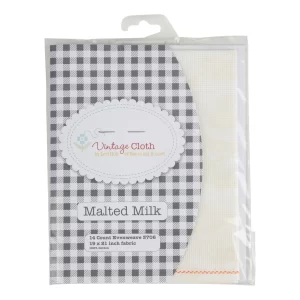 Vintage Cloth Malted Milk 14ct 18in x 21in