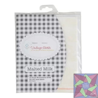 Vintage Cloth Malted Milk 14ct 18in x 21in