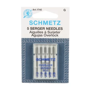 Schmetz Serger / Overlock BLX-1 Machine Needle Sizes 11/75 & 14/90