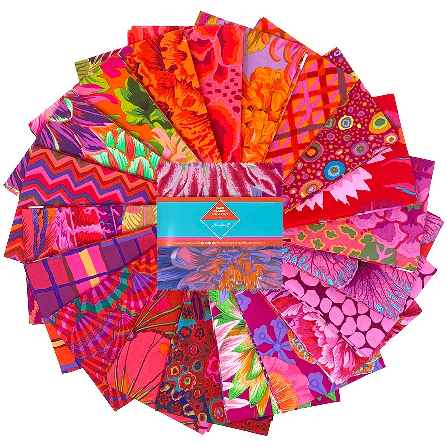 Kaffe Fassett Classics Plus - 5" Charm Pack - Ruby