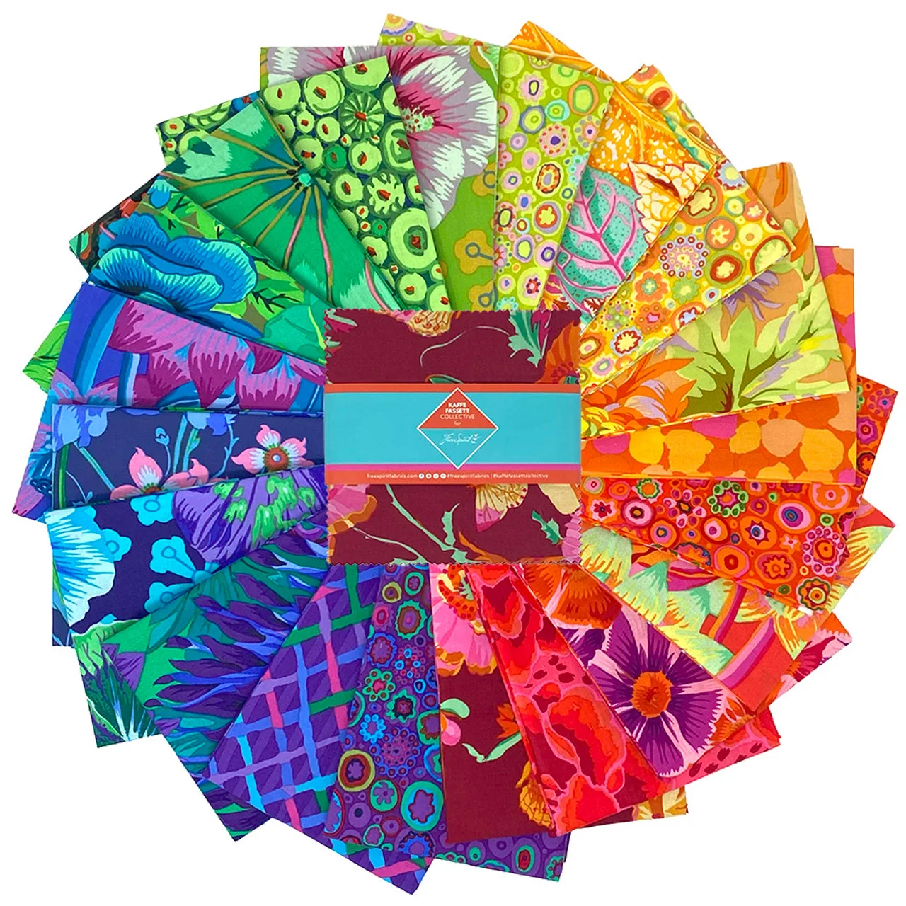 Kaffe Fassett Classics Plus - 5" Charm Pack - Spectrum