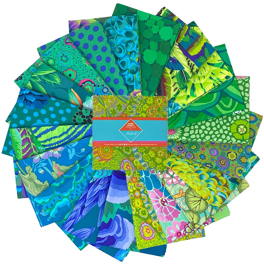 Kaffe Fassett Classics Plus - 5" Charm Pack - Tidal