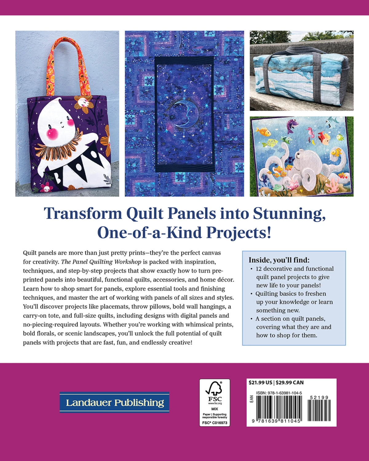 The Panel Quilting Workshop 12 Quick-and-Easy Projects for Every Season - Image 2