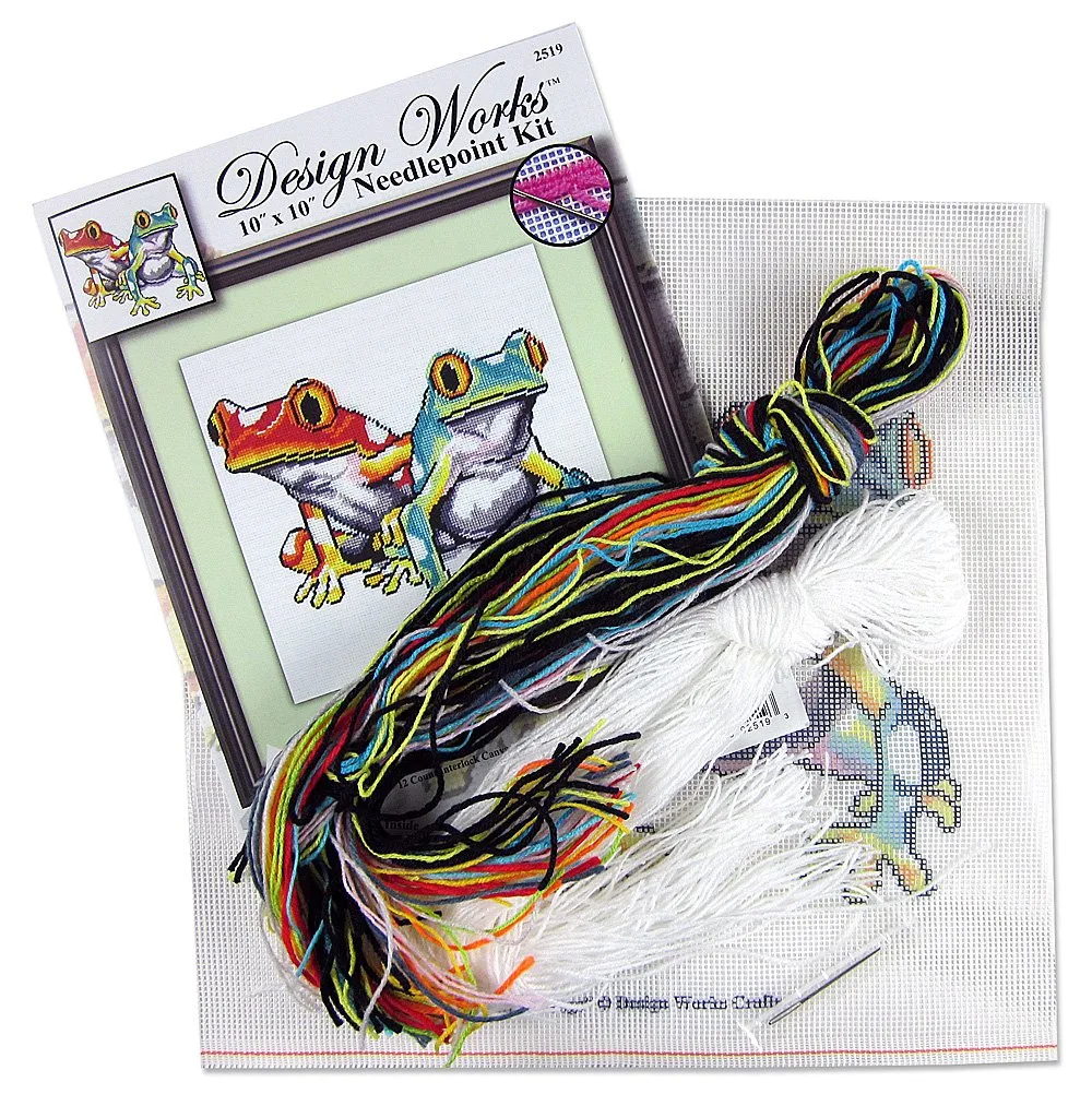 Frogs Needlepoint Kit - Image 2