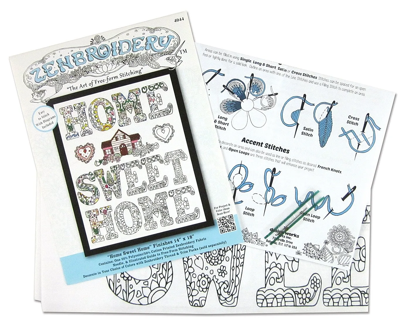 Zenbroidery Home Sweet Home 14" x 18" - Image 3