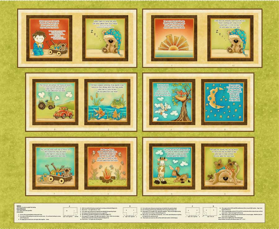 Little Readers 6 - Rest Your Head - Boy Book Panel