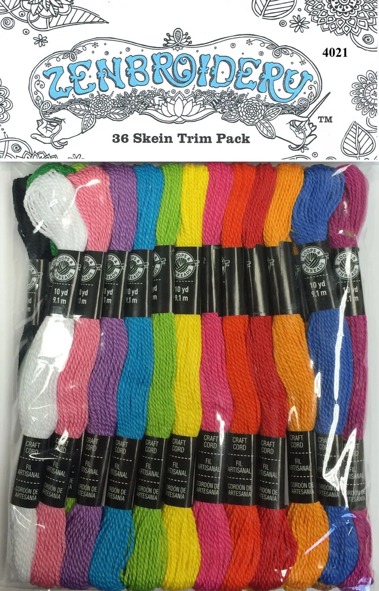 Zenbroidery 36 Skein Cord Pack