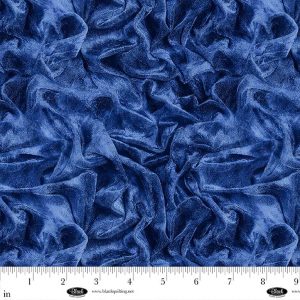Opulent Flannel 108" Crushed Velvet Texture - Blue