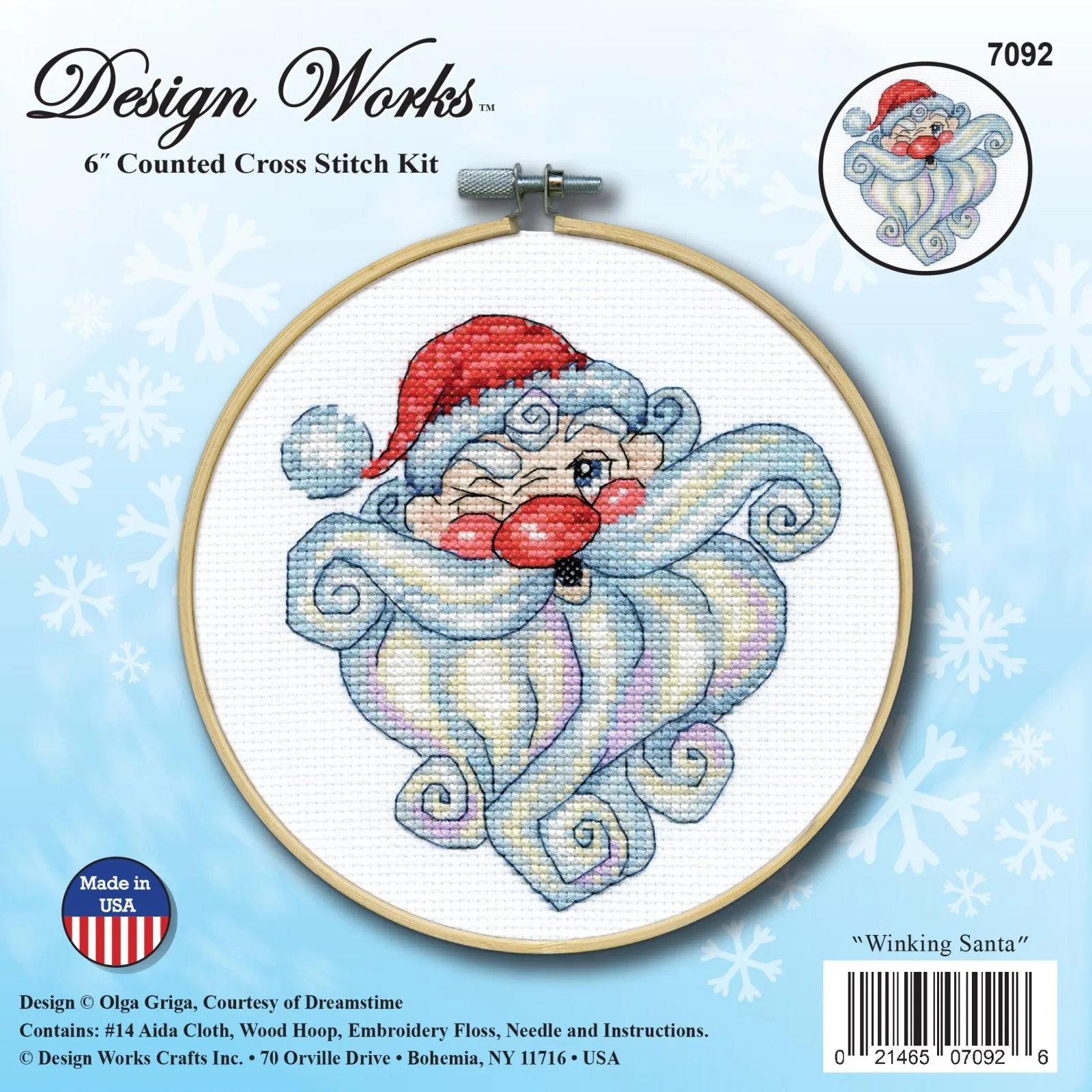Winking Santa Cross Stitch Kit - Image 5
