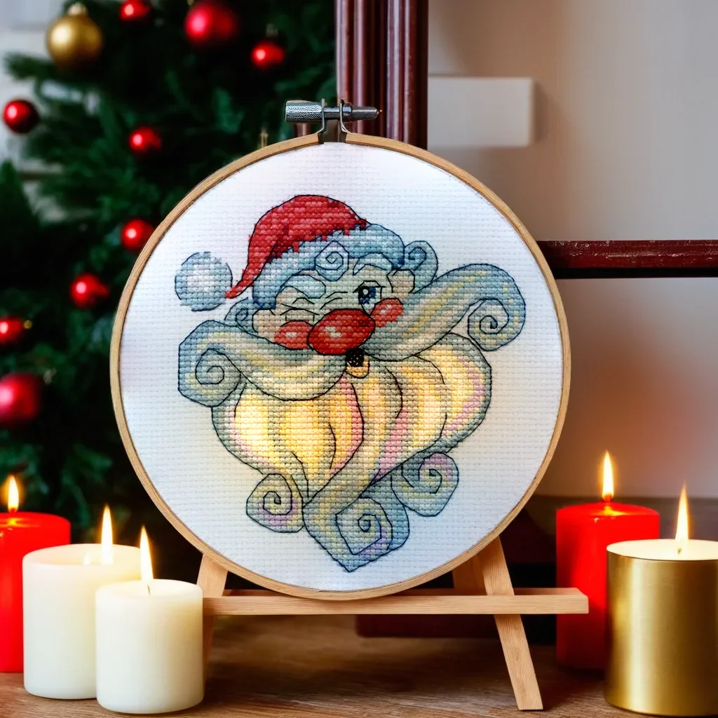 Winking Santa Cross Stitch Kit - Image 4
