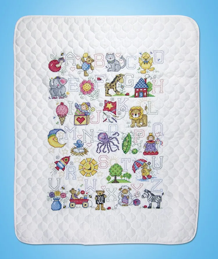 ABC Fun Cross Stitch Quilt Kit