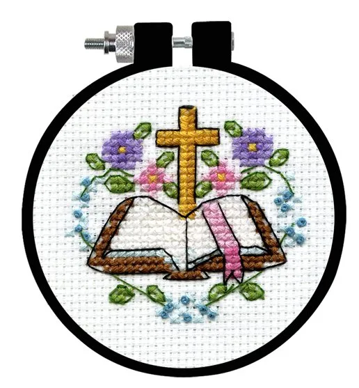 Cross & Bible Cross Stitch Kit