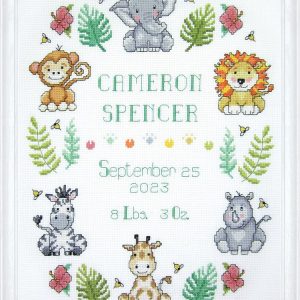 In the Jungle Sampler Cross Stitch Kit