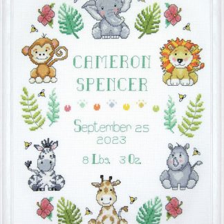 In the Jungle Sampler Cross Stitch Kit