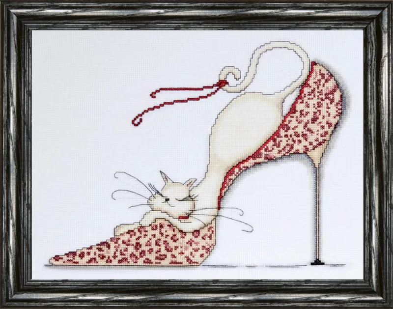 Leopard Shoe Cross Stitch Kit