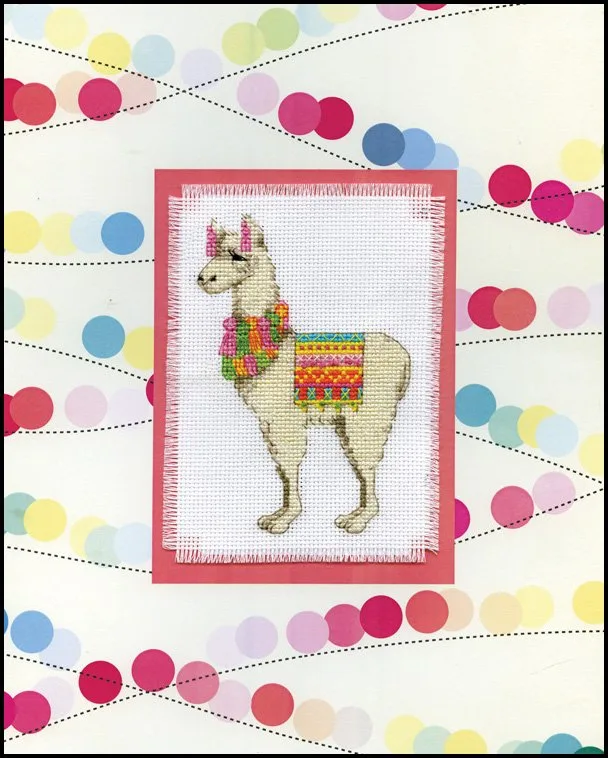 Llama Cross Stitch & Mat