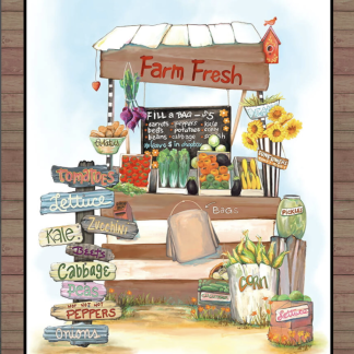 Blank Quilting Blissful Bounty 23.5" x 43" Veggie Stand Panel