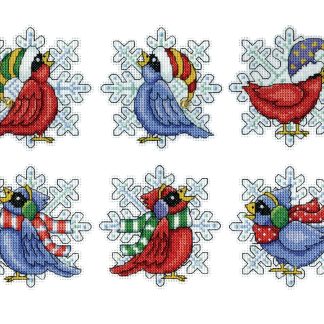 Snowbirds Cross Stitch Ornaments Kit