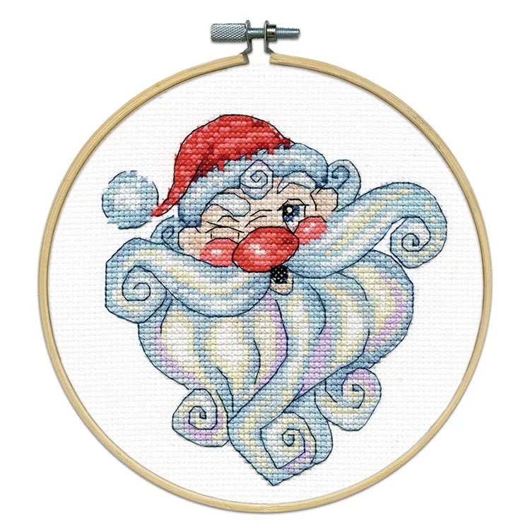 Winking Santa Cross Stitch Kit