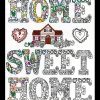Zenbroidery Home Sweet Home 14" x 18"
