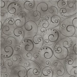 Swirling Splendor Smoke by Kanvas Studio for Benartex