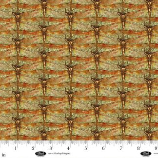 Enchanted Canopy - Digital by JK Stewart - Amber- Dragonflies