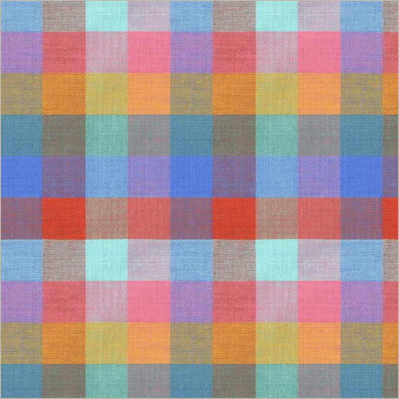 Cheerful Check by Whistler Studio - Multicolored - 108" Wideback
