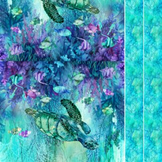 Coral Reef by Northcott Fabrics - Canvas Tote Panel