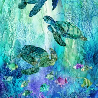 Coral Reef by Northcott Fabrics - Panel