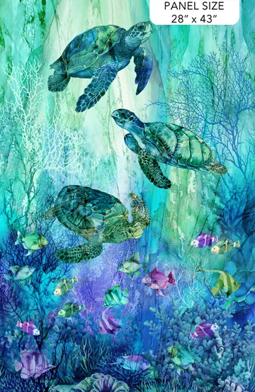 Coral Reef by Northcott Fabrics - Panel