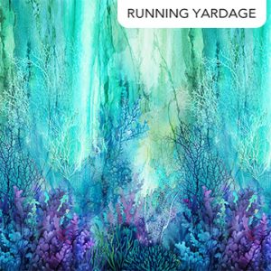 Coral Reef by Northcott Fabrics - Ombre Turquoise