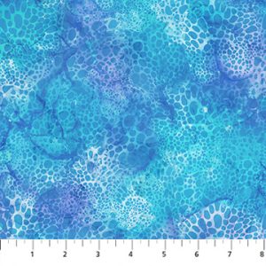 Coral Reef by Northcott Fabrics - Bubbles - Blue