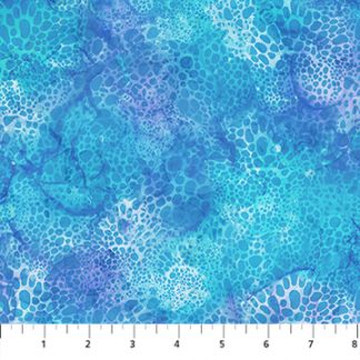 Coral Reef by Northcott Fabrics - Bubbles - Blue
