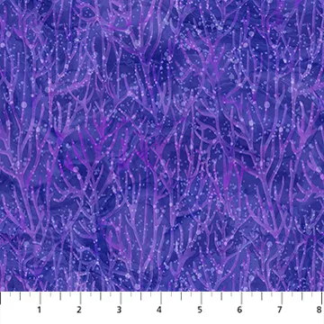 Coral Reef by Northcott Fabrics - Tonal Coral - Purple