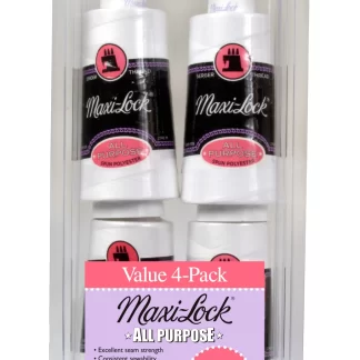 Maxi-Lock All Purpose Thread Set 4pk White