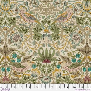 Lodden by Morris & Co. - Strawberry Thief - Old Gold
