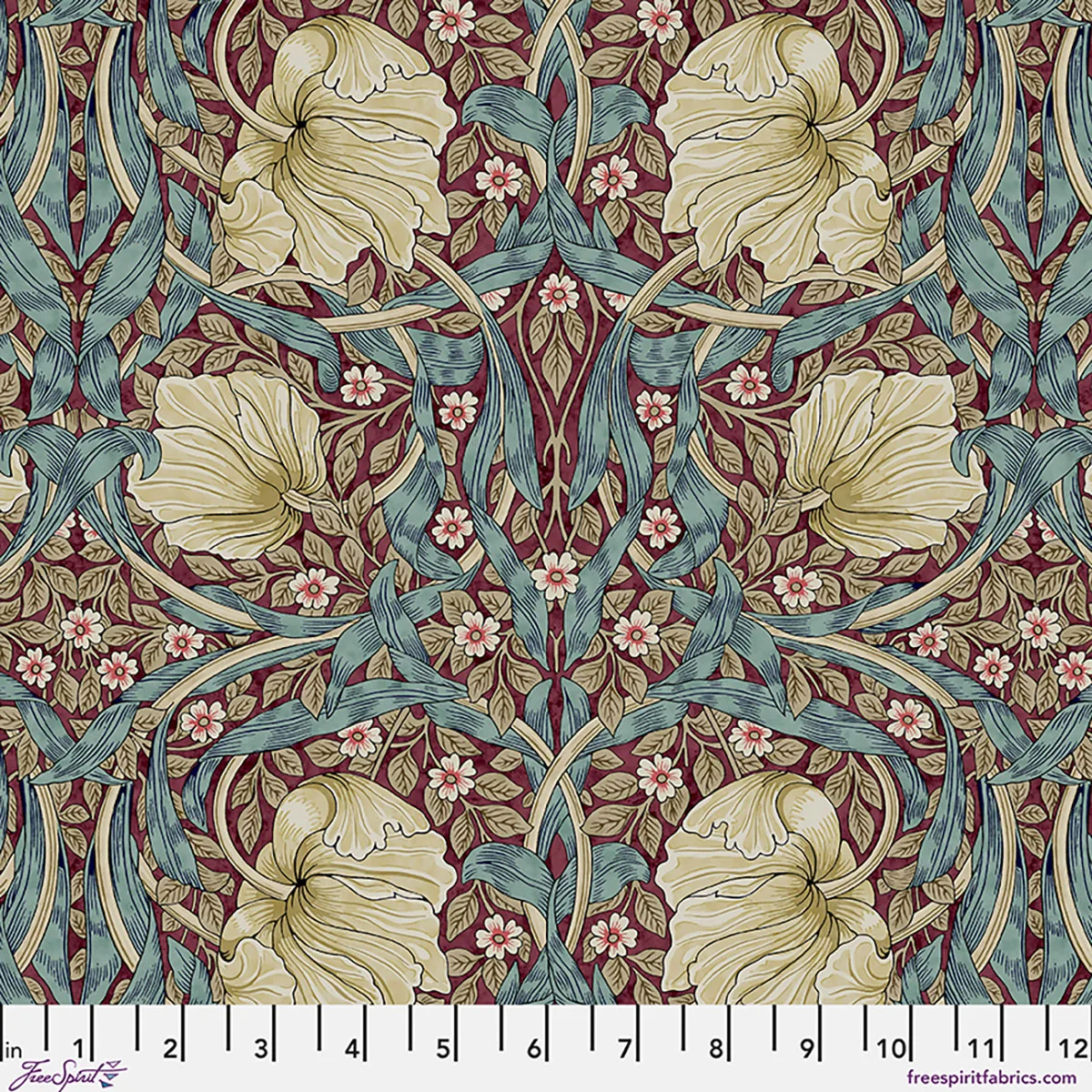 Lodden by Morris & Co. - SM Pimpernel - Teal Berry