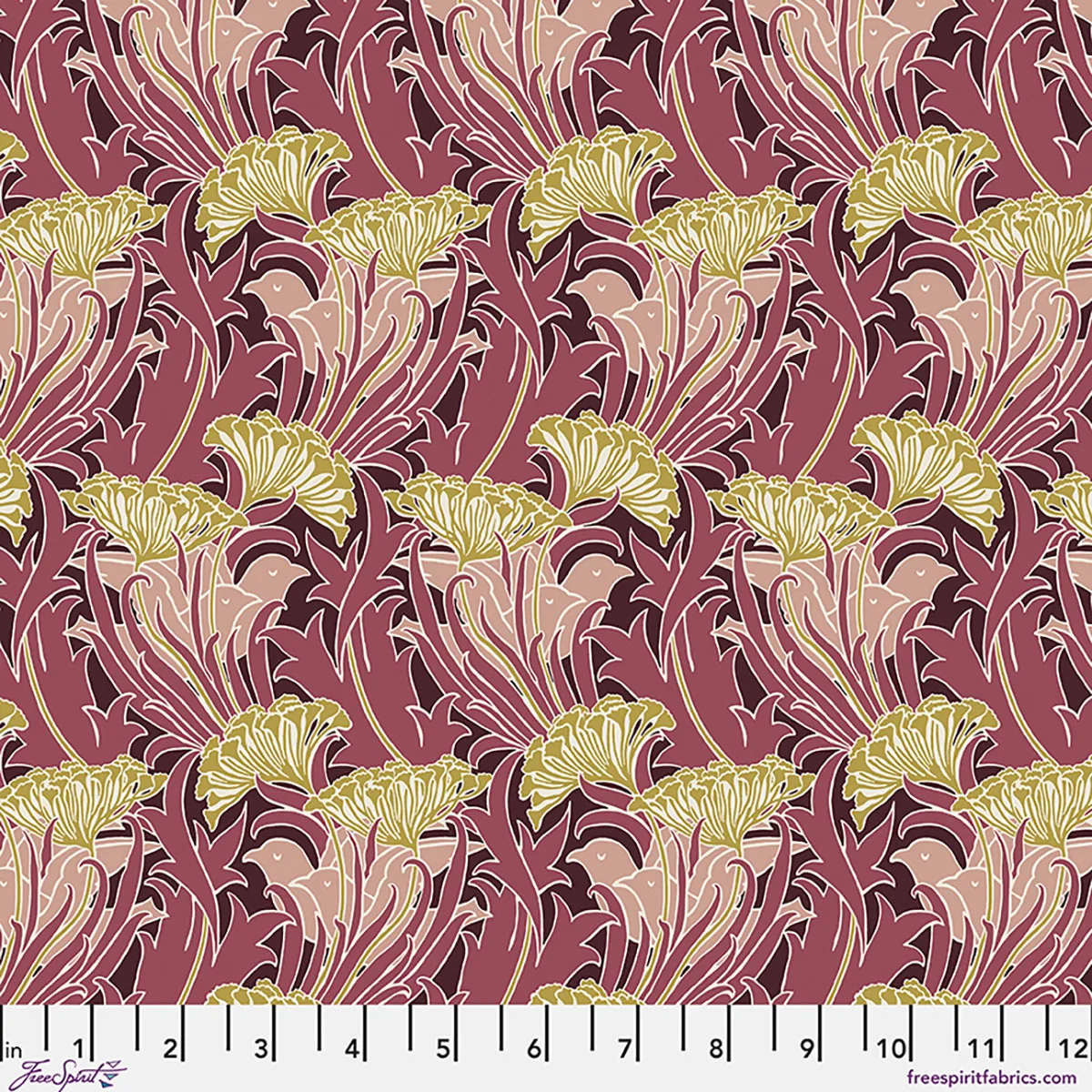 Lodden by Morris & Co. - LaceFlower- Wine