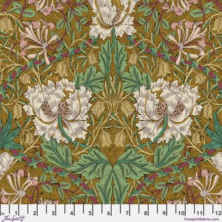 Lodden by Morris & Co. - Honeysuckle & Tulip - Gold