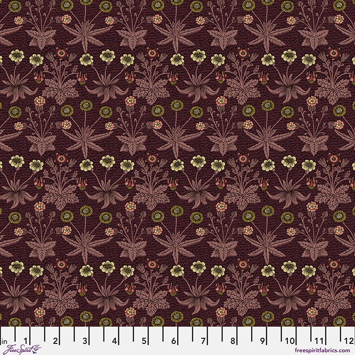 Lodden by Morris & Co. - Daisy Fields- Madder