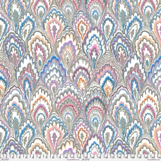 Marble Scallops - Grey - Kaffe Fassett Collective